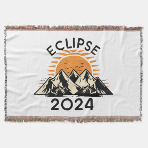 Total Solar Eclipse 2024 Throw Blanket