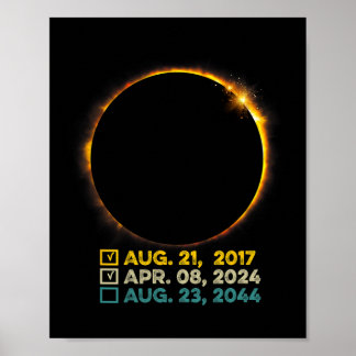 Total Solar Eclipse 2024 Totality Checklist 2017 2 Poster