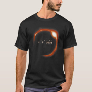 Total Solar Eclipse 2024 Totality Usa Spring April T-Shirt
