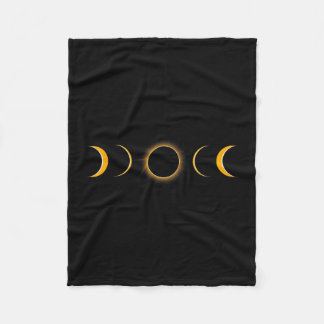 Total Solar Eclipse 2024 Usa April 8 2024  Fleece Blanket