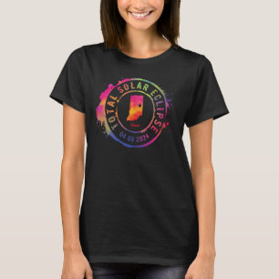 Total Solar Eclipse 2024 USA Indiana Muncie Totali T-Shirt
