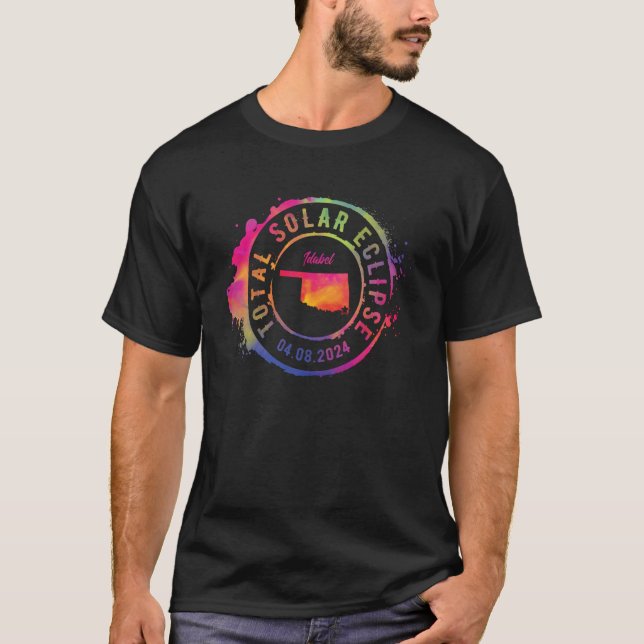 Total Solar Eclipse 2024 USA Oklahoma Idabel Total T-Shirt (Front)