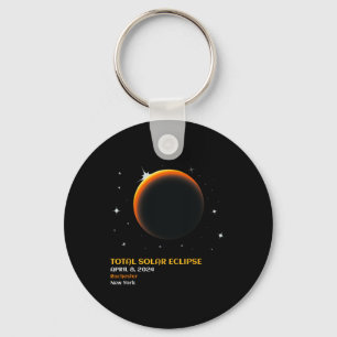 Total Solar Eclipse 2024 V4 Key Ring