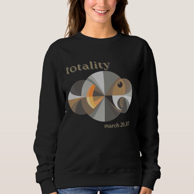 Total Solar Eclipse 2025 minimalistic design Sweatshirt (Front)