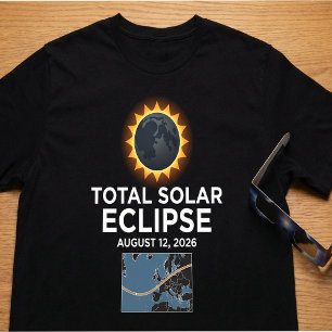 Total Solar Eclipse 2026 , August 12 Totality T-Shirt