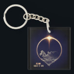 Total Solar Eclipse 2026 Iceland Diamond Ring Key Ring<br><div class="desc">Celebrate the astronomical event of the decade with this Total Solar Eclipse August 12, 2026 keychain. The design captures the breathtaking "diamond ring" effect—the spectacular final flash of sunlight before totality—gleaming above a detailed, luminous map of Iceland. Rendered in elegant gold and deep cosmic tones, this high-quality keychain is the...</div>