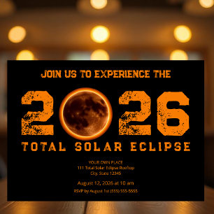 Total Solar Eclipse 2026 Invitation