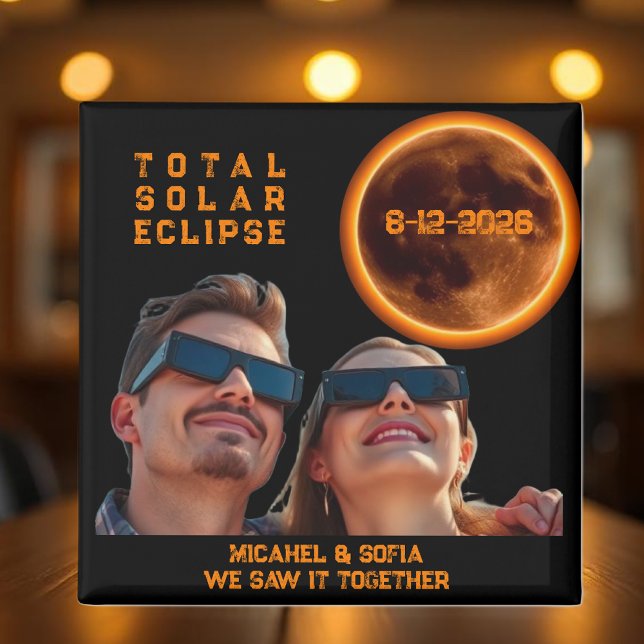 Total Solar Eclipse 2026 Souvenir Magnet (Total Solar Eclipse 2026 Souvenir Magnet)