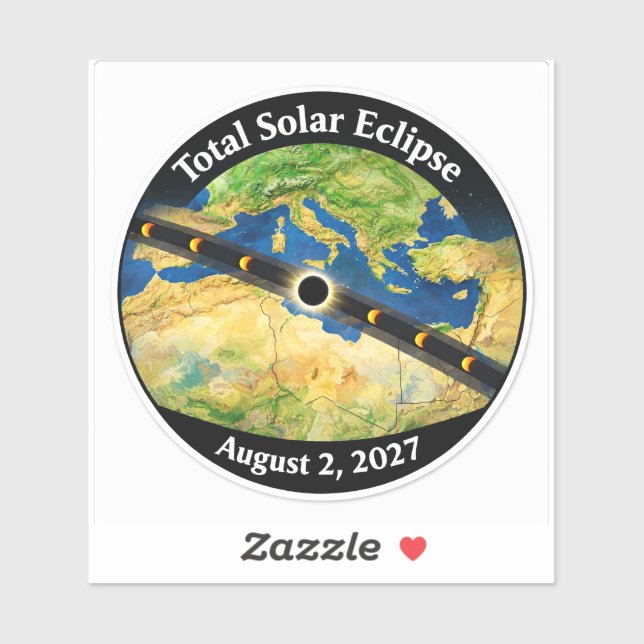 Total Solar Eclipse 2027 Map (Sheet)