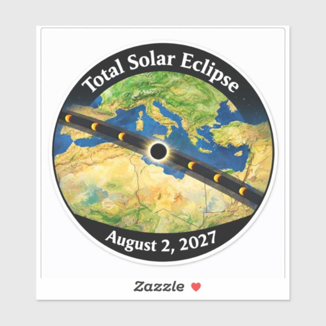 Total Solar Eclipse 2027 Map (Sheet)