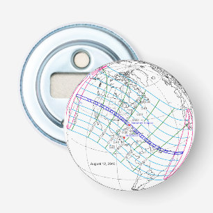 Total Solar Eclipse 2045 Global Path Bottle Opener