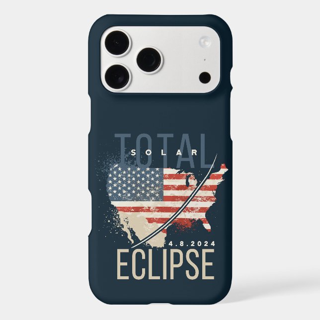 TOTAL SOLAR ECLIPSE 4.8.2023 USA MAP DISTRESSED  (Back)