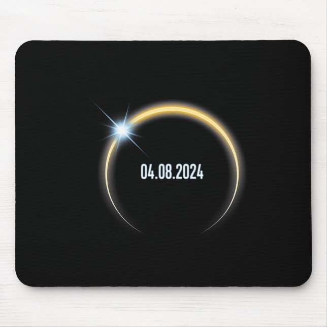 Total Solar Eclipse 4.8.2024  Mouse Pad (Front)