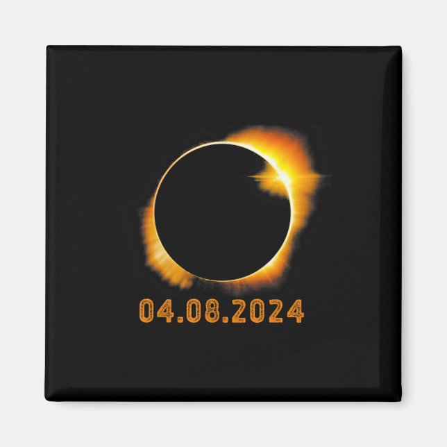Total Solar Eclipse April 8 20241  Magnet (Front)