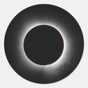Total Solar Eclipse April 8, 2024 Classic Round Sticker