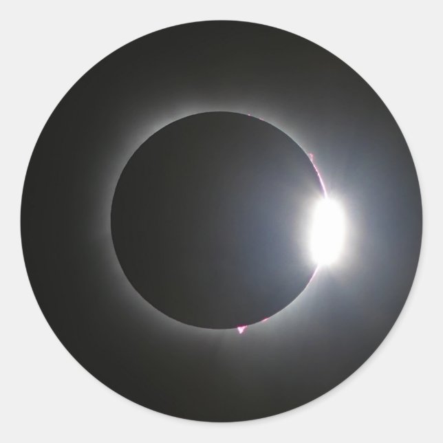 Total Solar Eclipse April 8, 2024 Classic Round Sticker (Front)