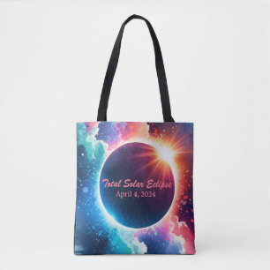Total Solar Eclipse April 8, 2024 Commemorative Tote Bag