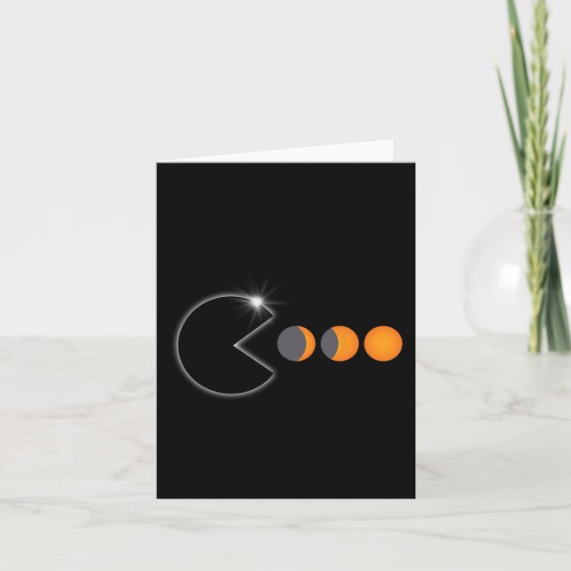 Total Solar Eclipse April 8 2024 Fun Phases Totali Card (Front)
