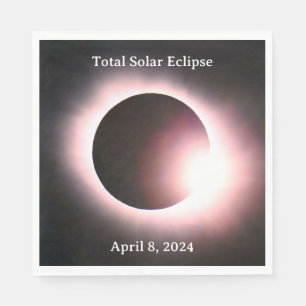 Total solar eclipse April 8, 2024 Napkin