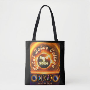 Total solar eclipse, April 8, 2024 -Ohio Tote Bag