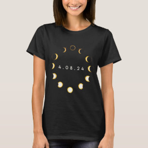 Total Solar Eclipse April 8 2024 Phases Totality T-Shirt