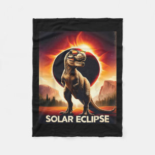 Total Solar Eclipse April 8  Fleece Blanket