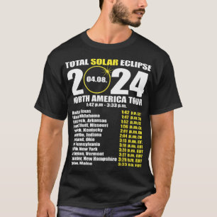 Total Solar Eclipse April 8 Path Of The Eclipse 3 T-Shirt