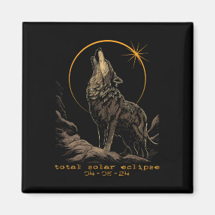Total Solar Eclipse April 8 Wolf Magnet