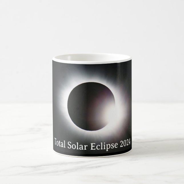 Total solar eclipse April 8th  2024 moon sun Coffee Mug (Center)
