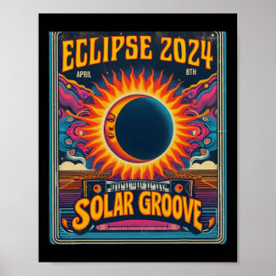 Total Solar Eclipse April 8th 2024 North Poster
