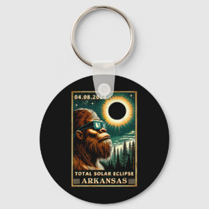 Total Solar Eclipse Arkansas - Bigfoot Eclipse Gle Key Ring
