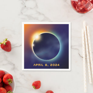 Total Solar Eclipse   Astronomy Star Party Napkin