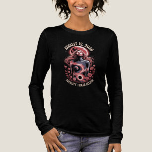 Total Solar Eclipse Aug 12 2026 Long Sleeve Tri-Blend Shirt