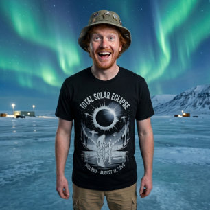 Total Solar Eclipse August 12,2026 Bigfoot Alien T-Shirt