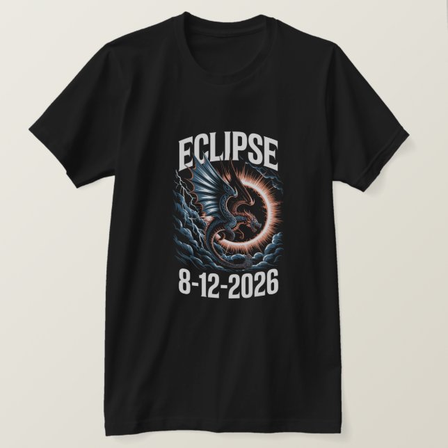 Total Solar Eclipse August 12,2026 Historic Spain  T-Shirt (Design Front)