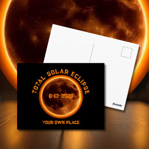 Total Solar Eclipse August 12 2026 Postcard