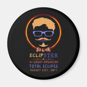 Total Solar Eclipse August 21 2017 Funny Hipster Magnet