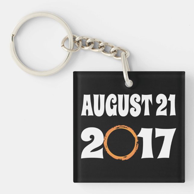 Total Solar Eclipse August 21 2017 Key Ring (Front)