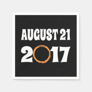 Total Solar Eclipse August 21 2017 Napkin