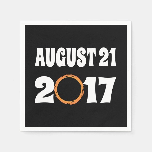Total Solar Eclipse August 21 2017 Napkin (Front)