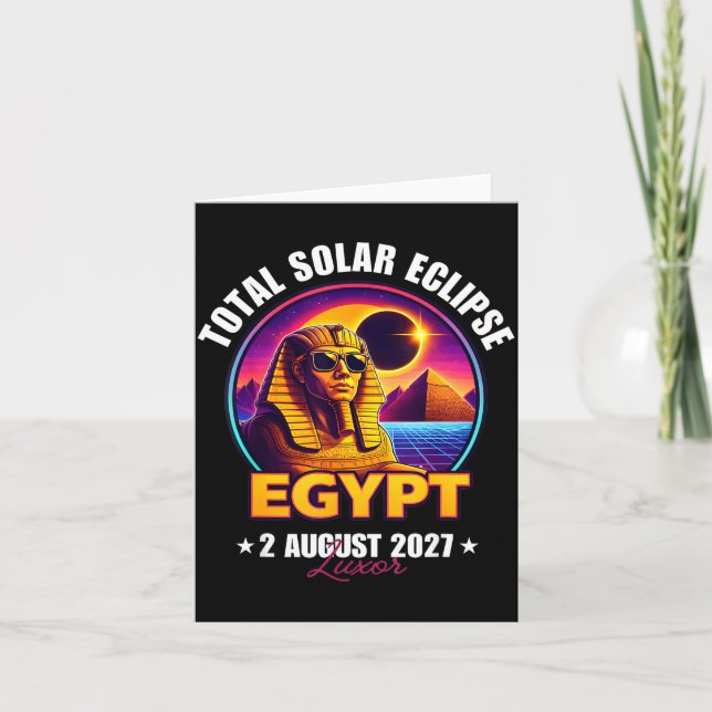 Total Solar Eclipse August 2 Design Card (Front)