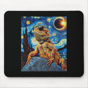 Total Solar Eclipse Bearded Dragon Mouse Pad