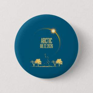 Total Solar Eclipse Bigfoot 08 Design 6 Cm Round Badge