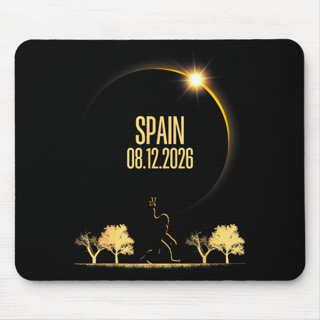 Total Solar Eclipse Bigfoot 08 Mouse Pad (Front)