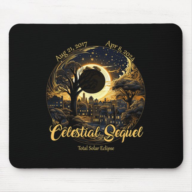 Total Solar Eclipse Celestial Sequel 2017 Totality Mouse Pad (Front)