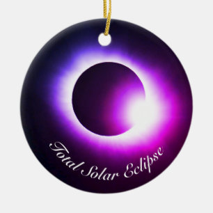 Total Solar Eclipse Ceramic Tree Decoration