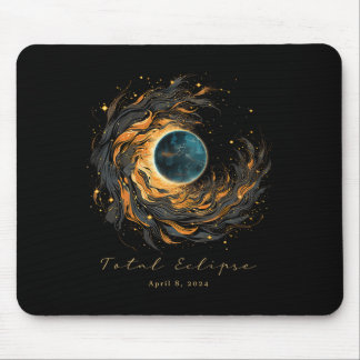 Total Solar Eclipse Chaser Fan Watching Shirt Apri Mouse Pad