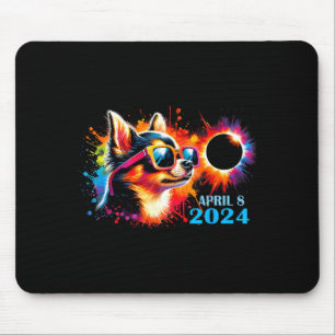 Total Solar Eclipse Chihuahua Dog Mouse Pad