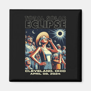 Total Solar Eclipse Cleveland Magnet