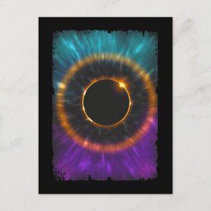 Total Solar Eclipse Colours 8th April 2024 Postcard